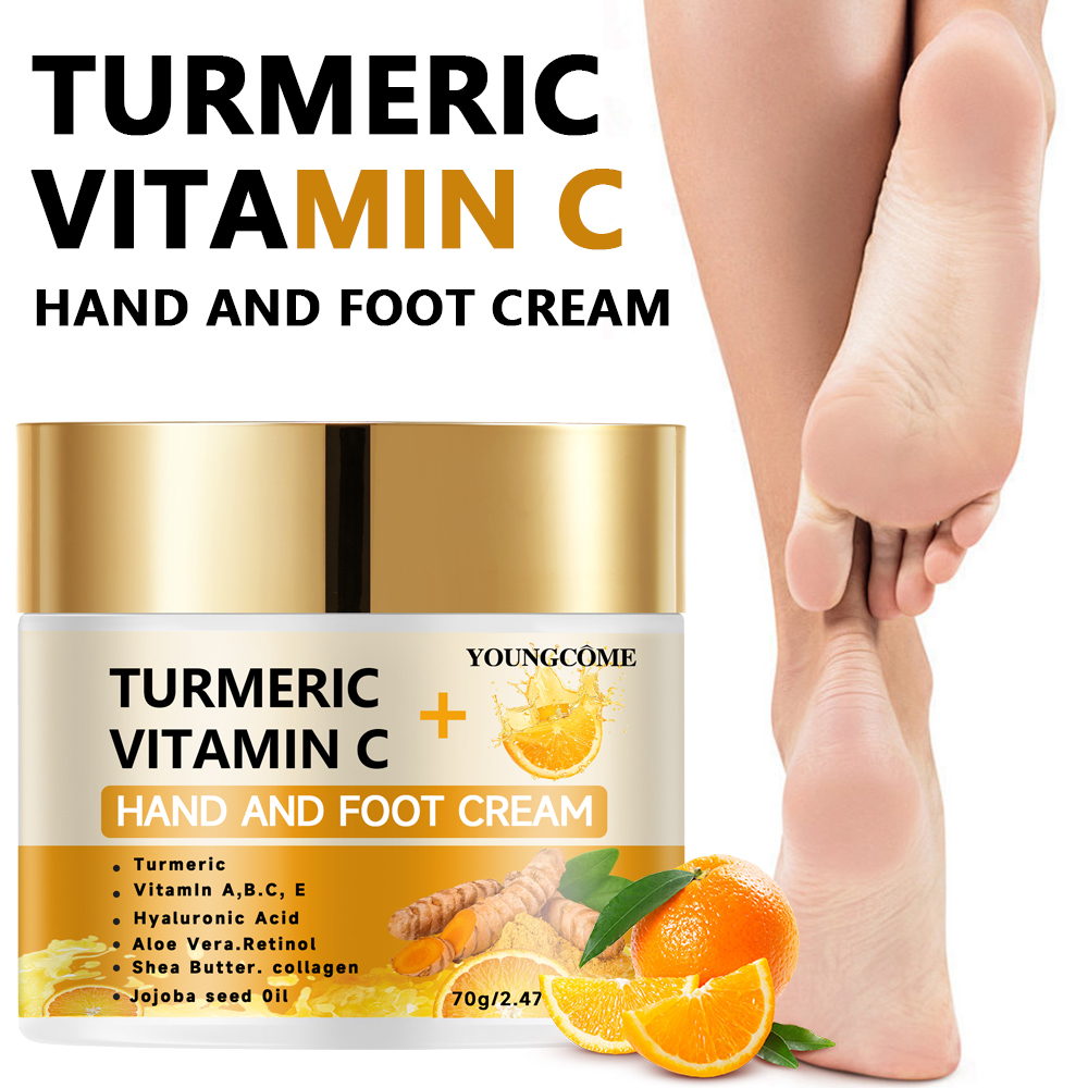 Skincare Glad2Glow - Krim Tangan dan Kaki Kunyit Retinol