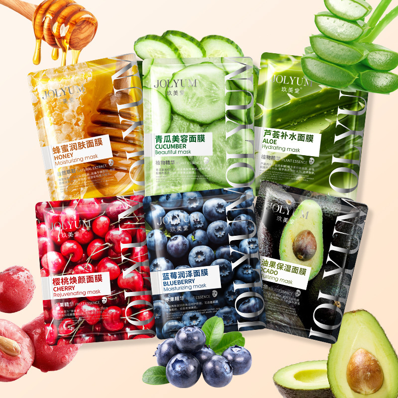 Skincare Omg - Masker Wajah Pelembab Buah 5pcs perawatan