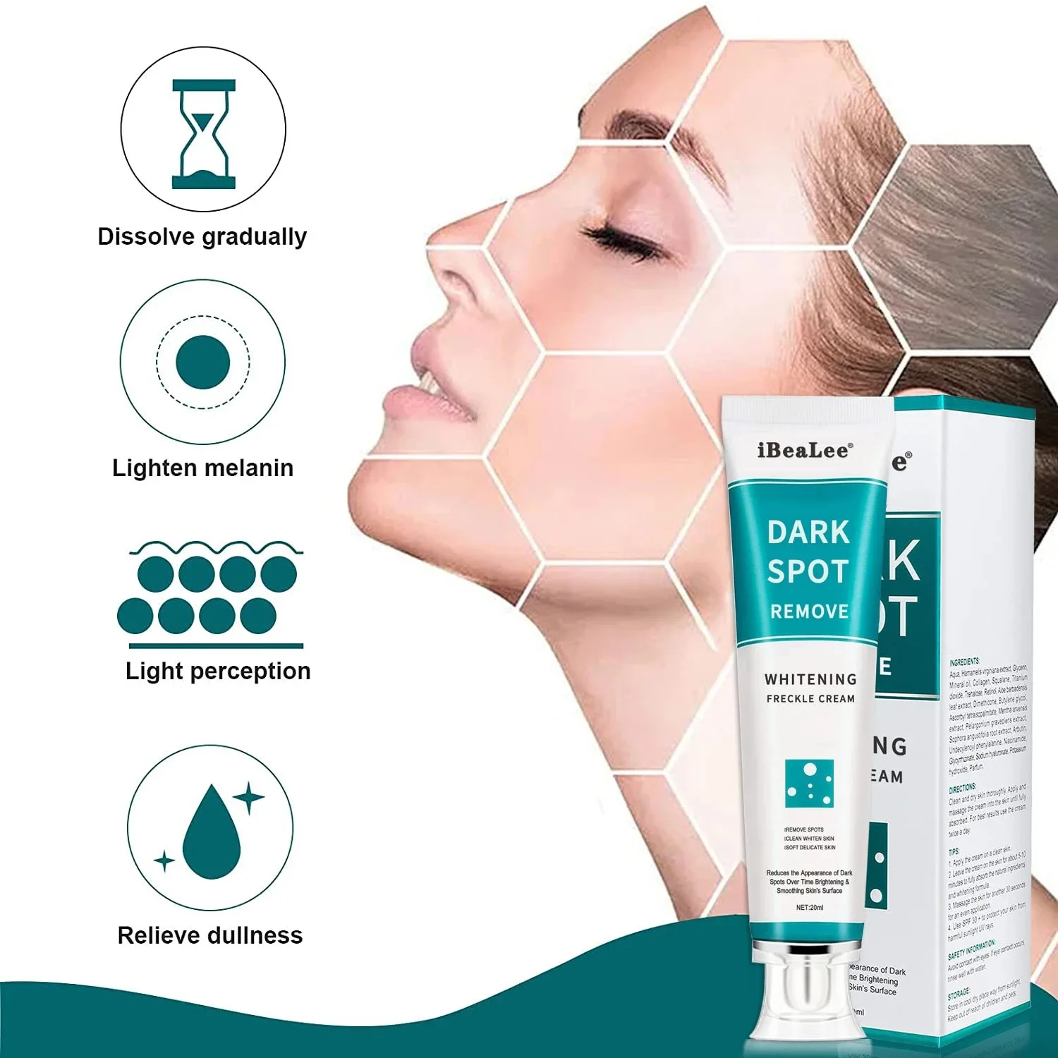 Melasma krim wajah, perawatan  - Skincare Glad2Glow ulasan dan harga