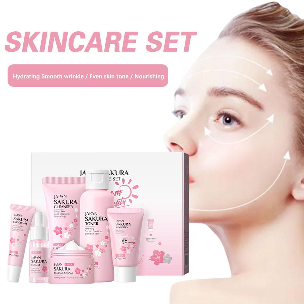 Set Perawatan Kulit Sakura, Se - Skincare Glad2Glow ulasan dan harga