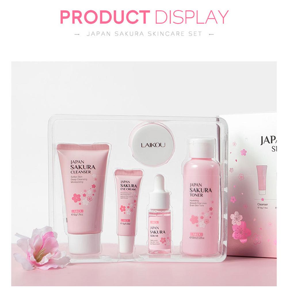 Set Perawatan Kulit Sakura 5/3 - Skincare Glad2Glow ulasan dan harga