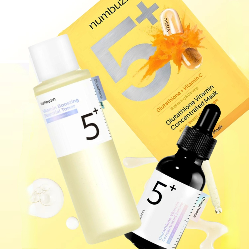 Numbuzin No.5+ Glutathione Vit - Skincare Omg ulasan dan harga
