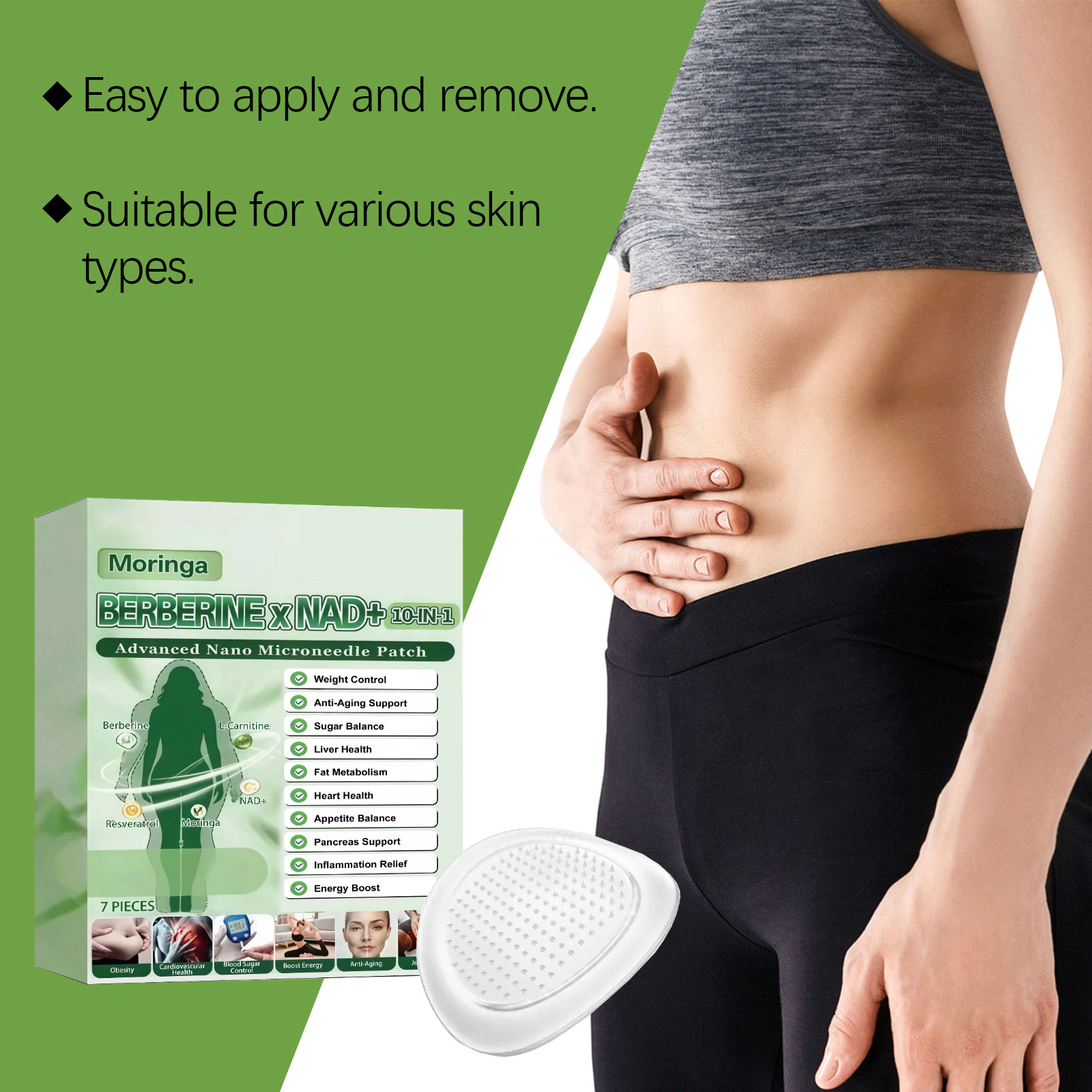 10 In 1 Patch Microneedle Sema - Skincare Natur E ulasan dan harga