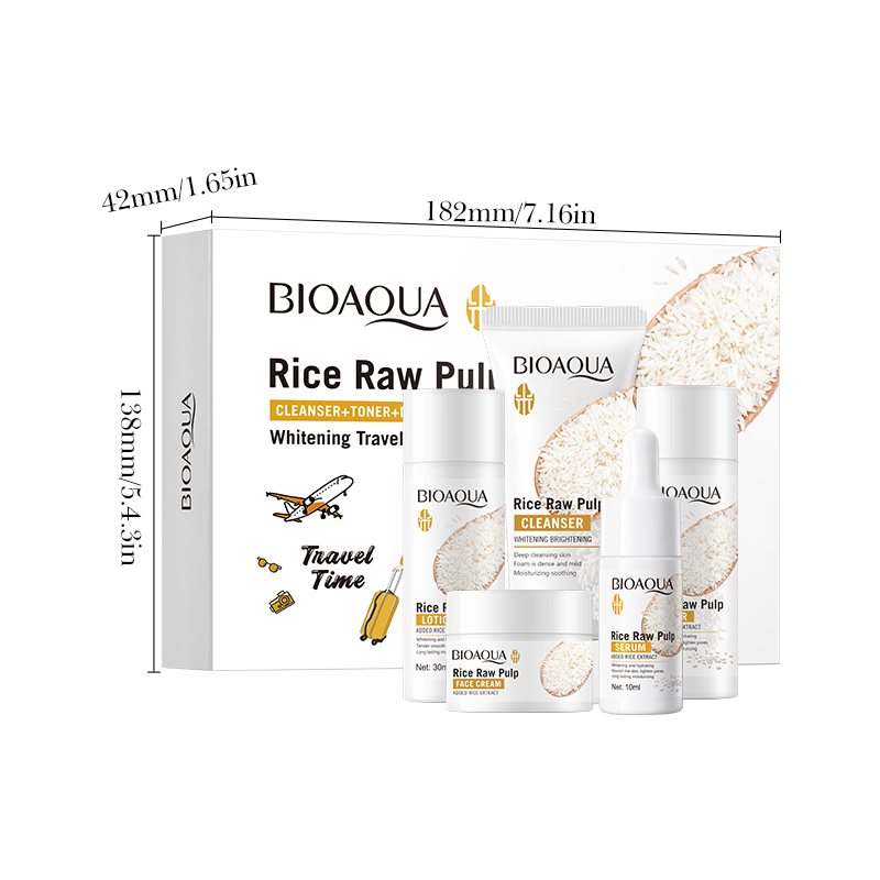 Set Perawatan Kulit Beras & Sa - Skincare Glad2Glow ulasan dan harga